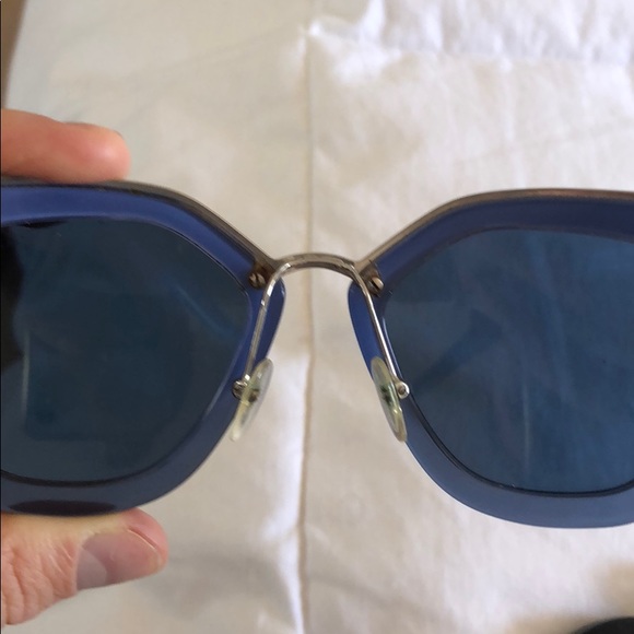 Prada Absolute Aviator Blue Sunglasses - Picture 6 of 11